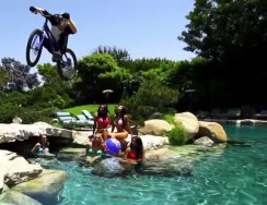 Danny MacAskill at the Playboy Mansion